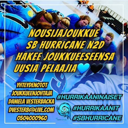 SB Hurricane N2D joukkueeseen pelaajahakukäynnissä! 