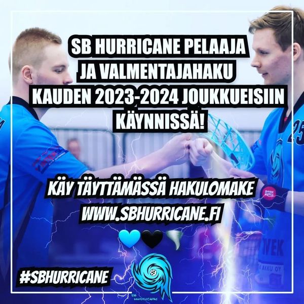 Pelaaja ja valmentajahaku Hurrikaaneihin käynnissä💙🖤🌪
