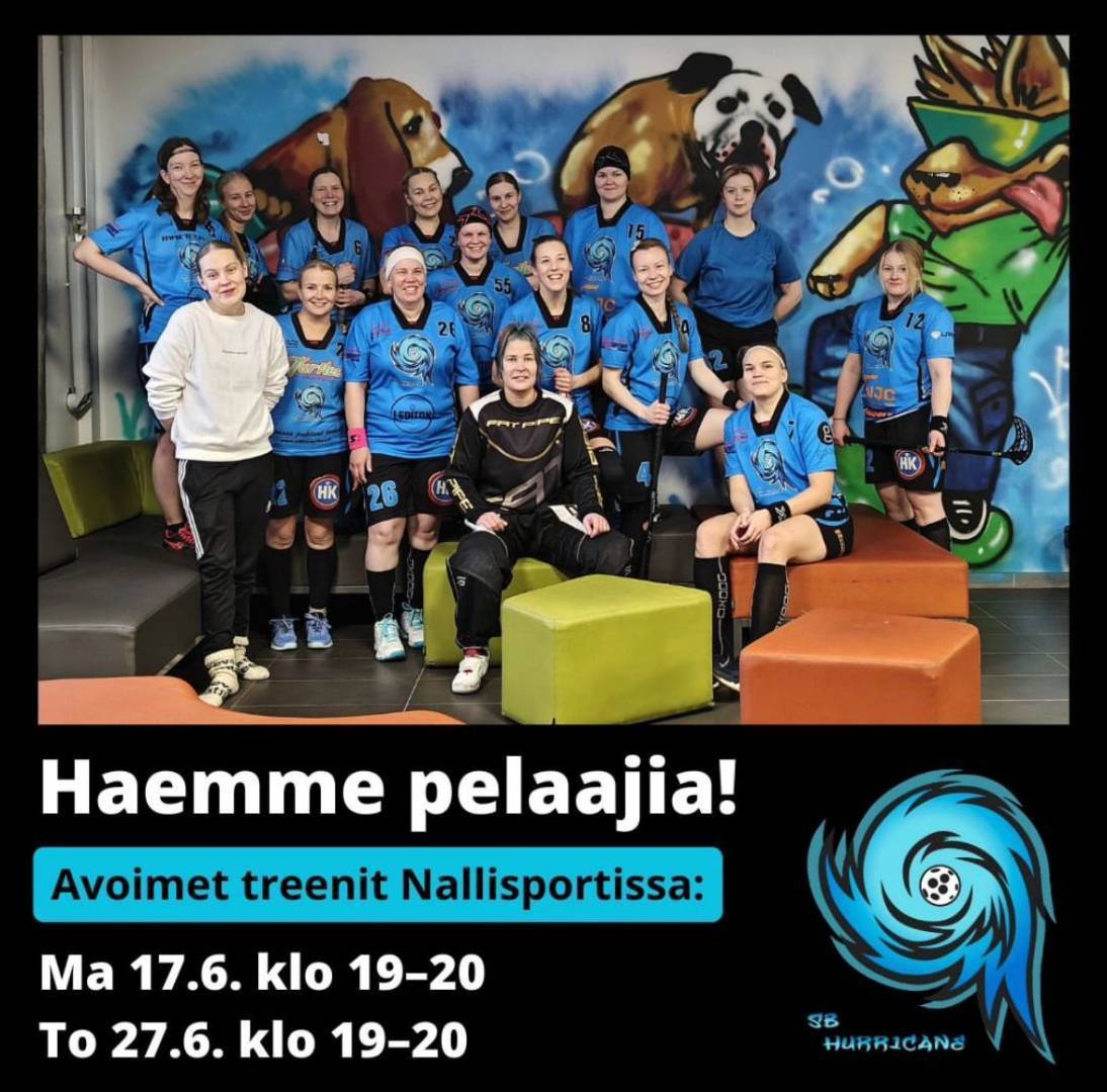 SB Hurricane naisten II joukkue hakee pelaajia!💙🖤