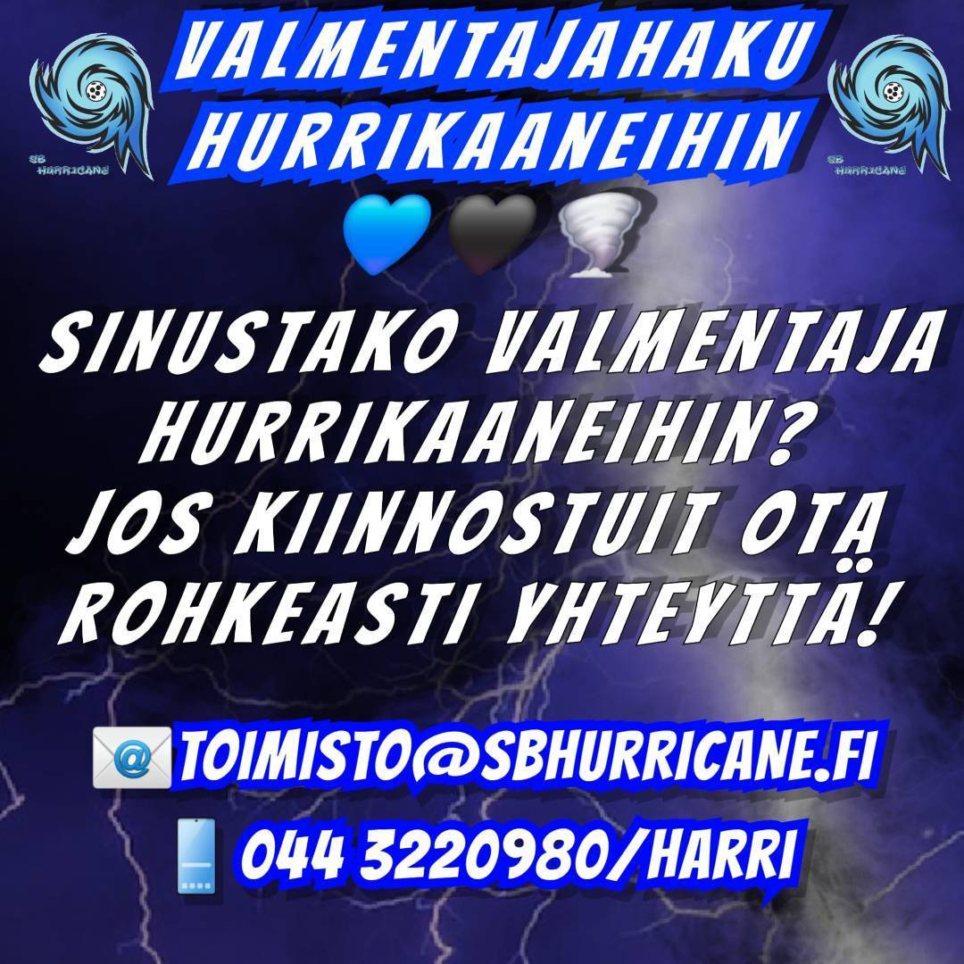 Valmentajahaku kaudelle 2025-2026💙🖤🌪