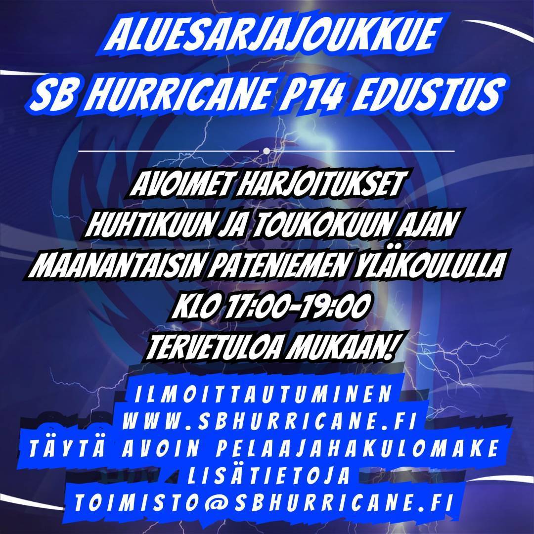 P14 Edustus avoimet harjoitukset!