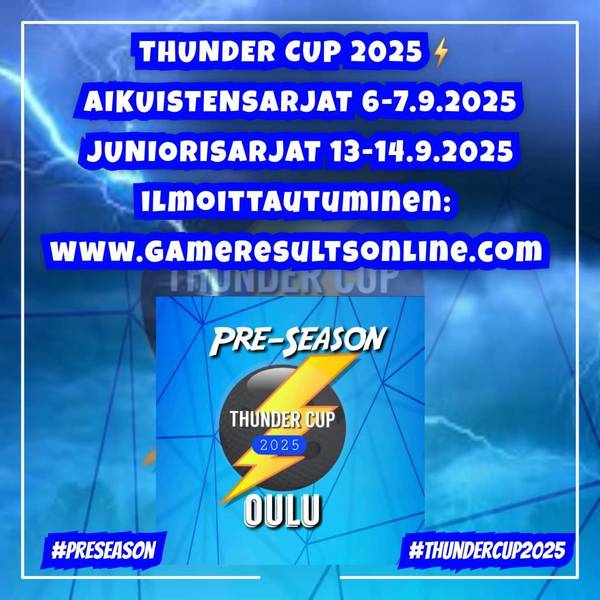 Thunder Cup 2025 pelataan syyskuussa!⚡️👊