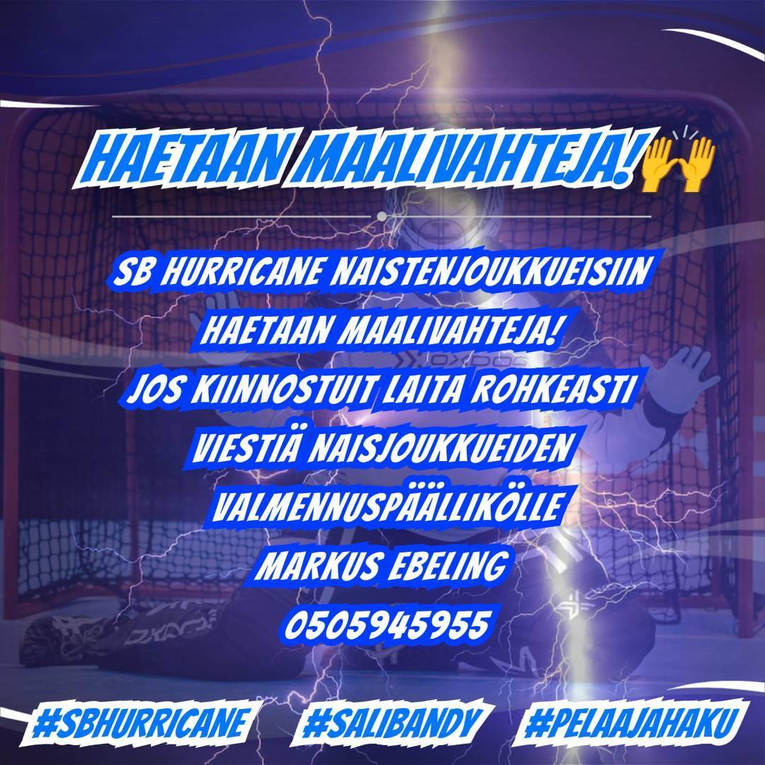 Haetaan maalivahteja!🙌