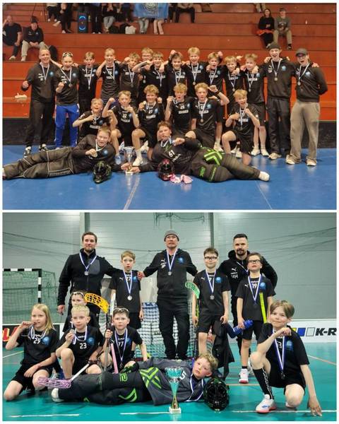 Hurrikaanijunioreille Särkänniemi Salibandy Cupista kultaa ja hopeaa!🏆🏅🥈💙🖤🌪