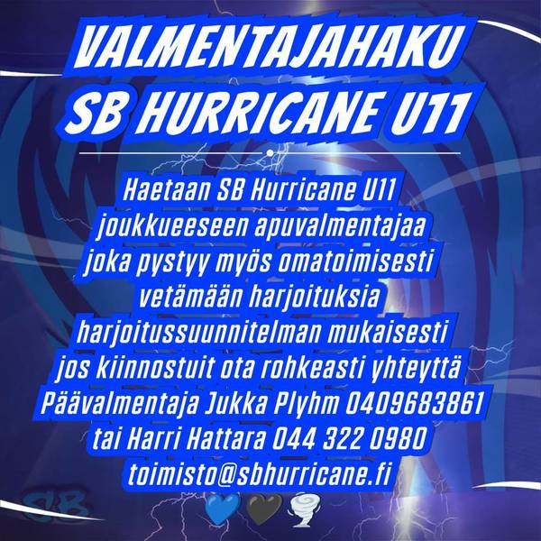 Valmentajahaku SBH U11 