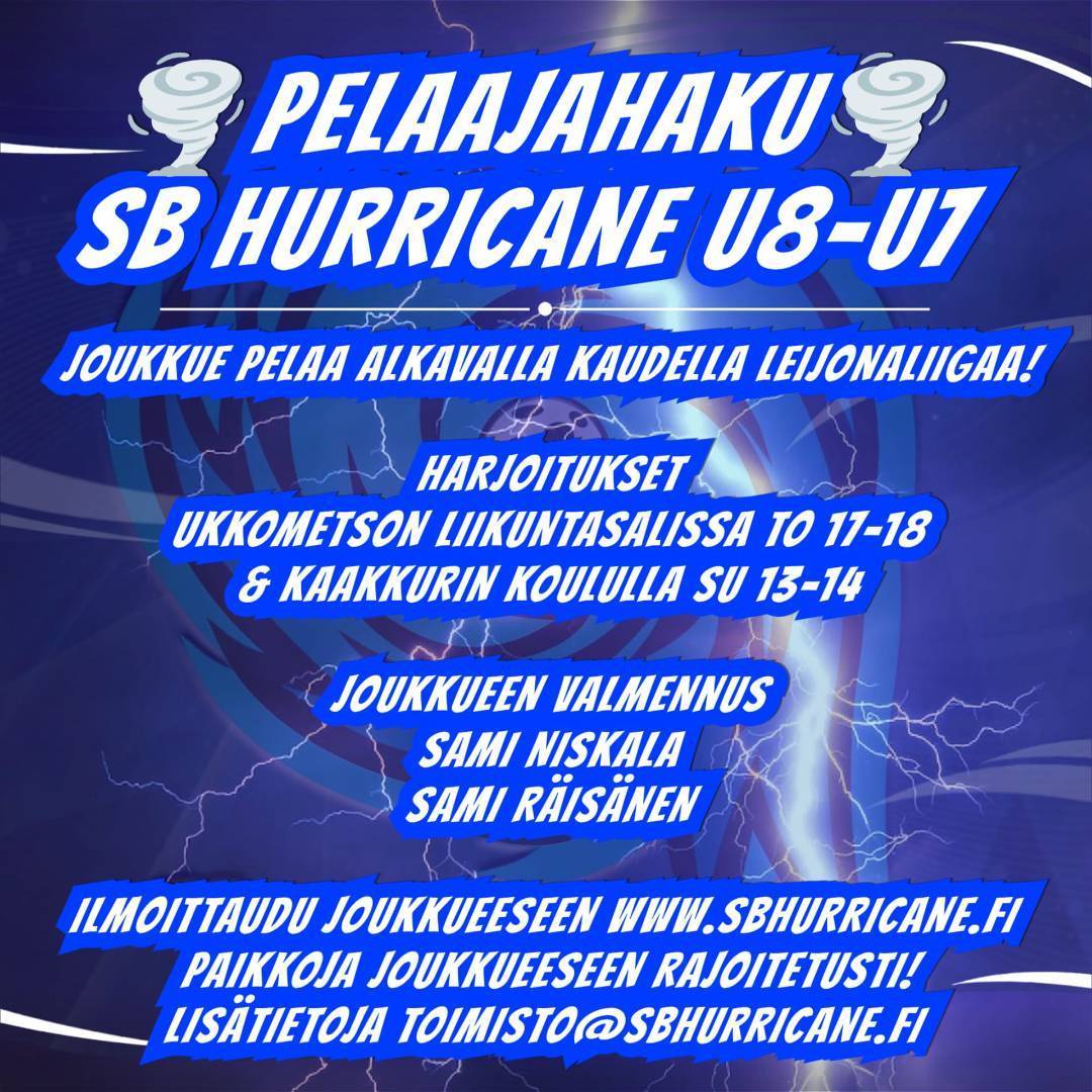 Pelaajahaku SBH U8-U7
