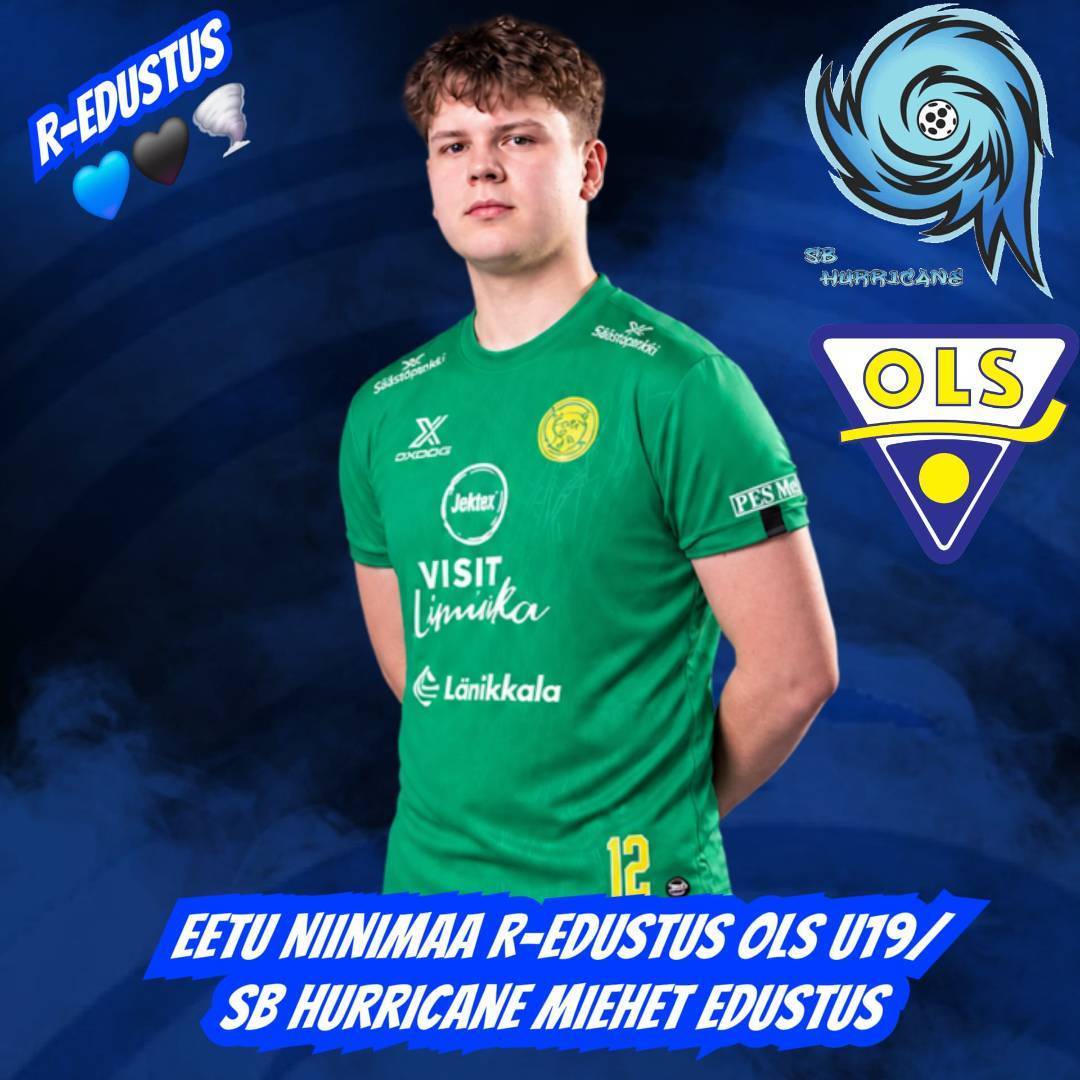 Eetu Niinimaa R-edustuksella Hurrikaaneihin OLS U19 joukkueesta! 💙🖤/💙💛