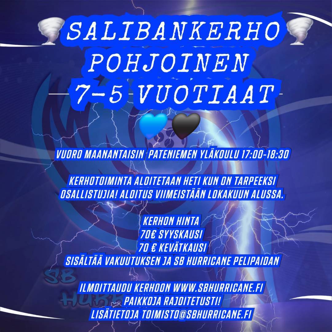 Salibandykerho pohjoinen U7-U5 💙🖤🌪