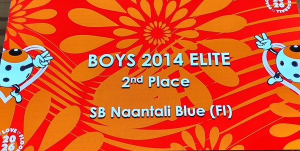 P2014 Blue hopealle Tallink Floorball turnauksessa