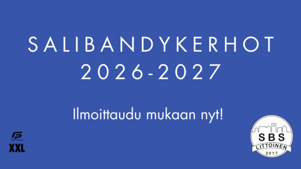 Salibandykerhot käynnistyvät vko 36!