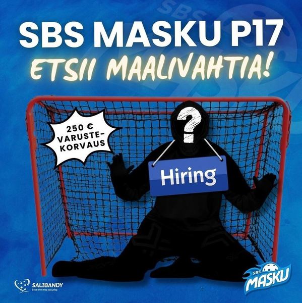 SBS Masku P17 etsii maalivahtia!