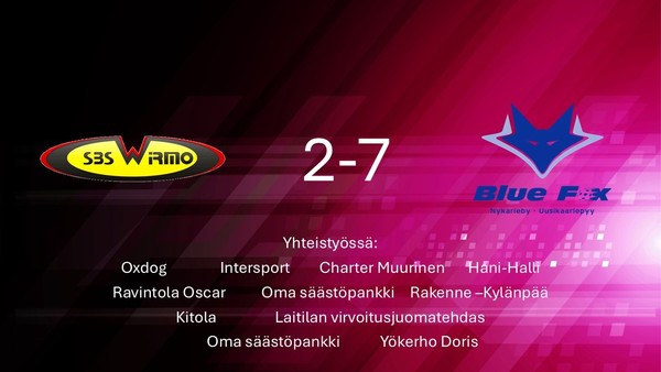 Viikonlopun ensimmäinen ottelu ei aivan sujunut suunnitelmien mukaan.