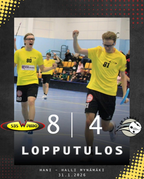 Iso voitto kotihallissa