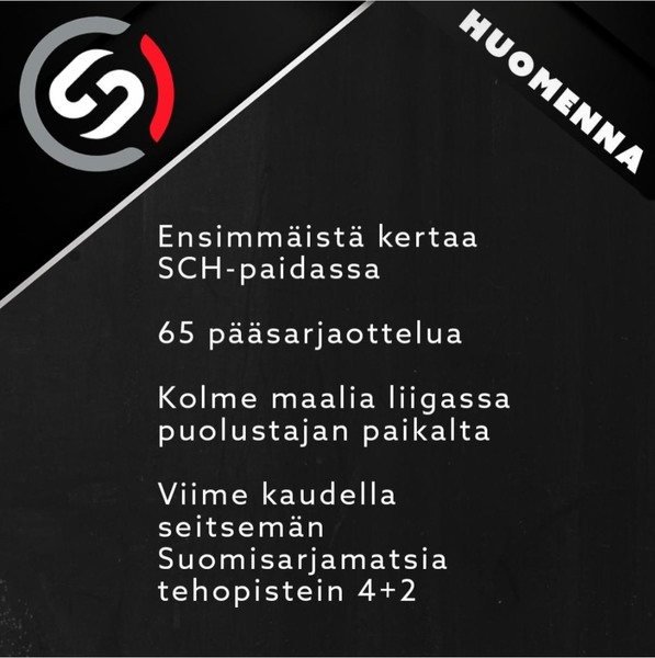 SCH vahvistuu!