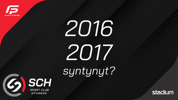 2016 Tai 2017 syntynyt? Tervetuloa mukaan!