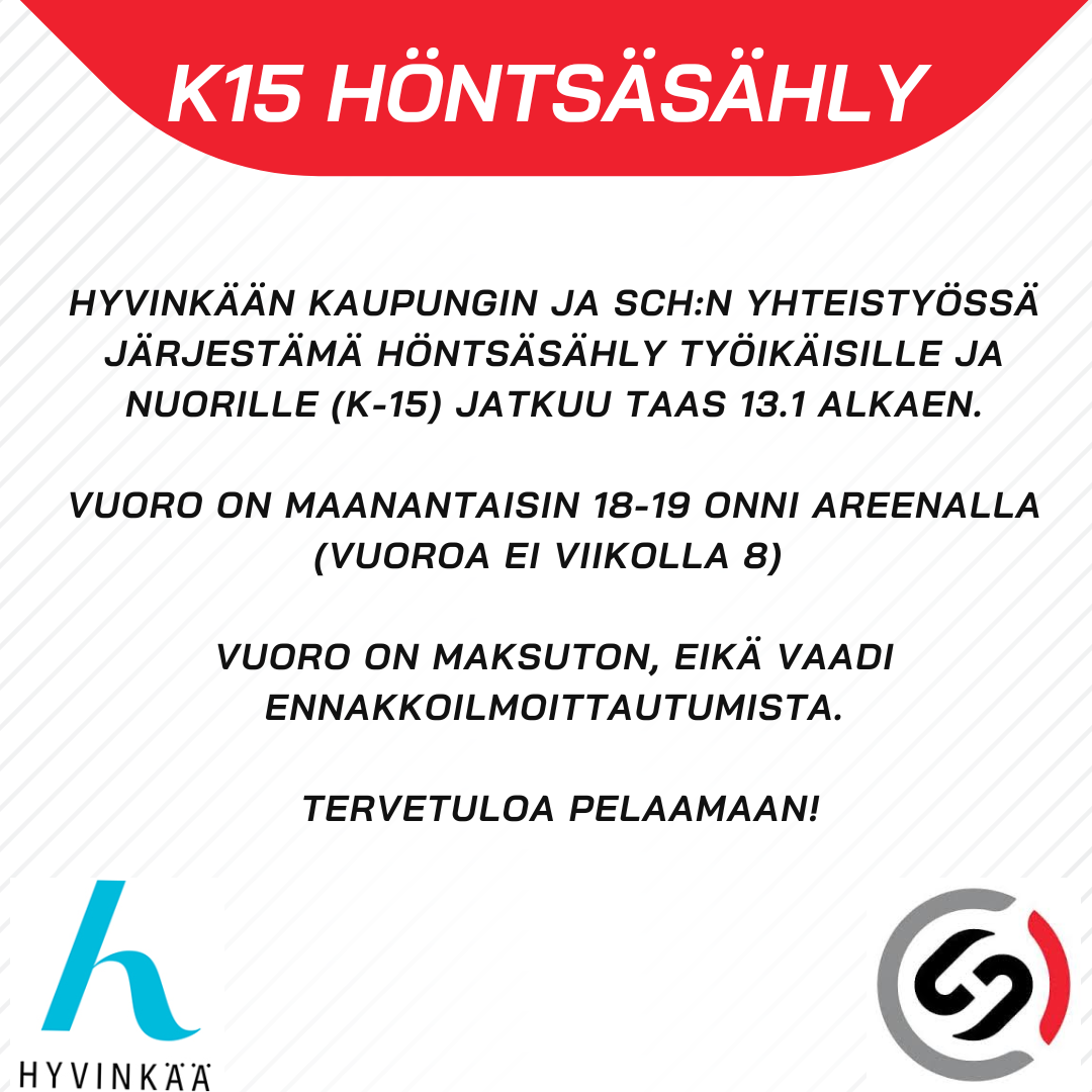 ​K15 höntsäsählyt - Työikäiset & nuoret