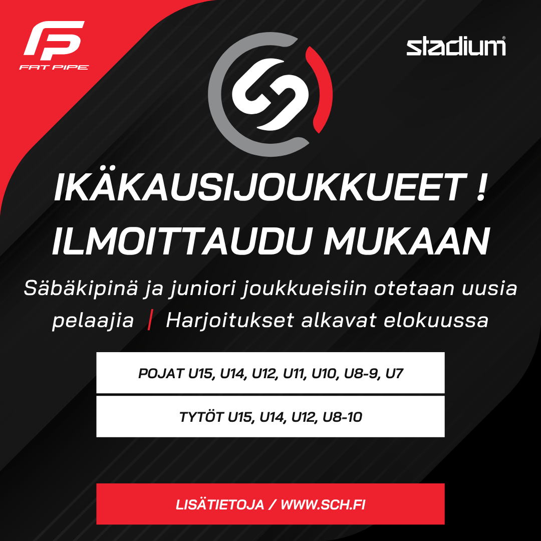 Syksyn ikäkausijoukkueiden ilmoittautuminen avattu