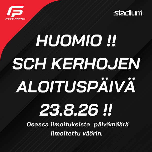 SCH Kerhojen aloituspäivän tarkennus