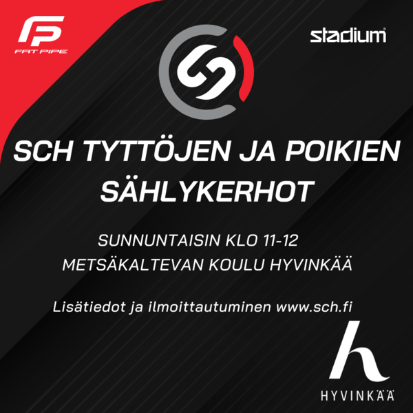 Syksyn 26-27 Tyttöjen ja poikien sählykerhojen ilmoittautuminen avattu