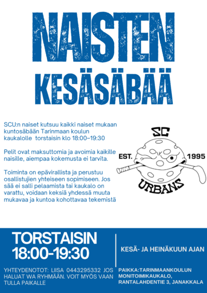 Naisten avointa kuntosäbää Tarinmaalla