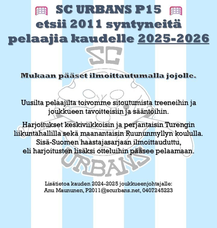 Pelaajahaku 2011 syntyneiden joukkueeseen. 