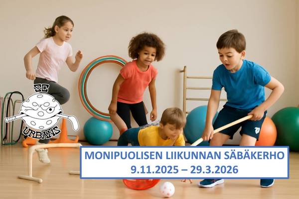 Monipuolisen liikunnan säbäkerho starttaa 9.11.2025