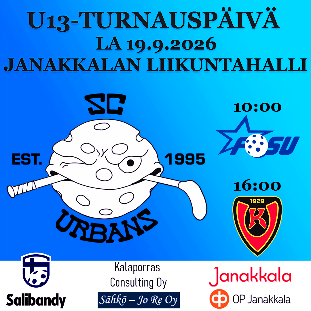 TERVETULOA KANNUSTAMAAN URBANSIN POJAT VOITTOON!