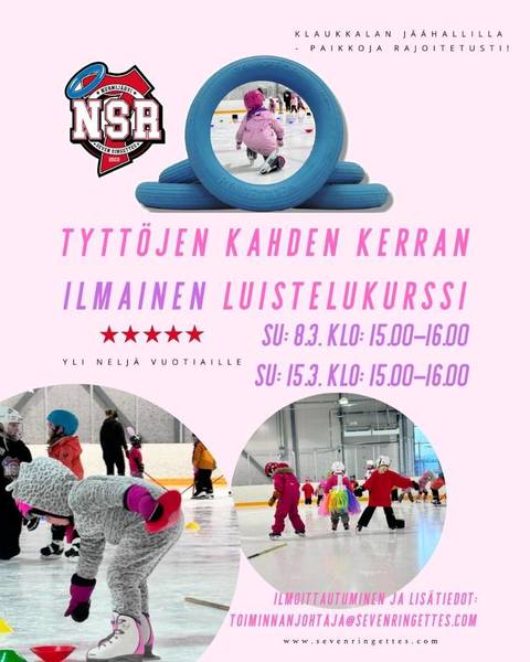 Tyttöjen ilmainen luistelukurssi