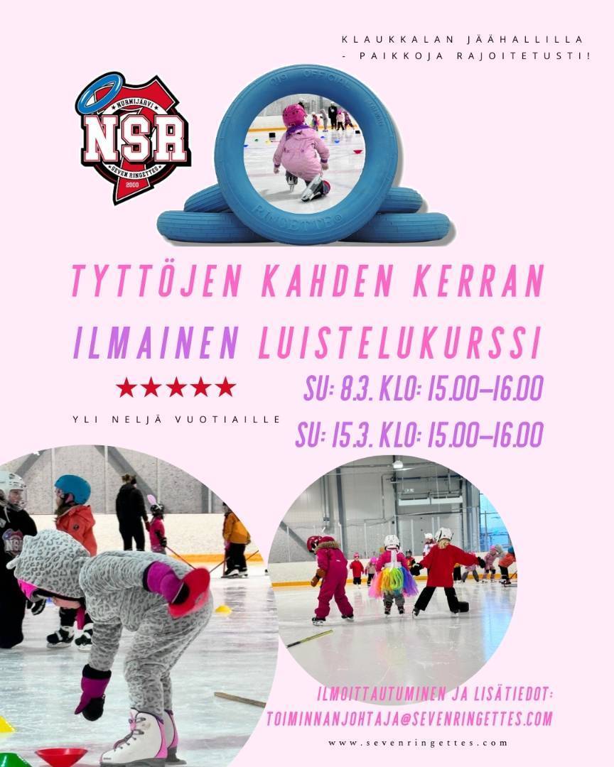 Tyttöjen ilmainen luistelukurssi