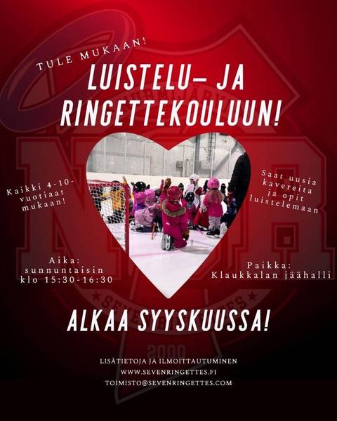 Luistelu- ja ringettekoulu alkaa taas syyskuussa!