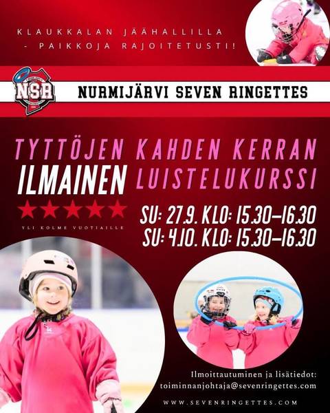 Tyttöjen ilmainen luistelukurssi