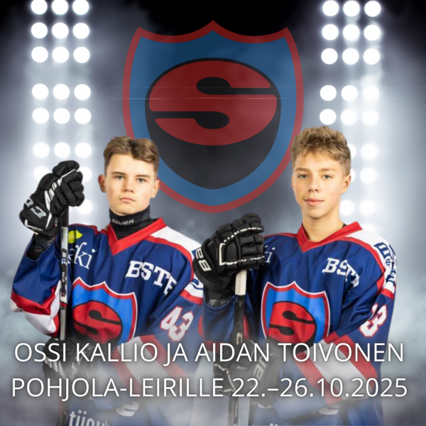 Ossi Kallio ja Aidan Toivonen vuoden 2025 Pohjola-leirille