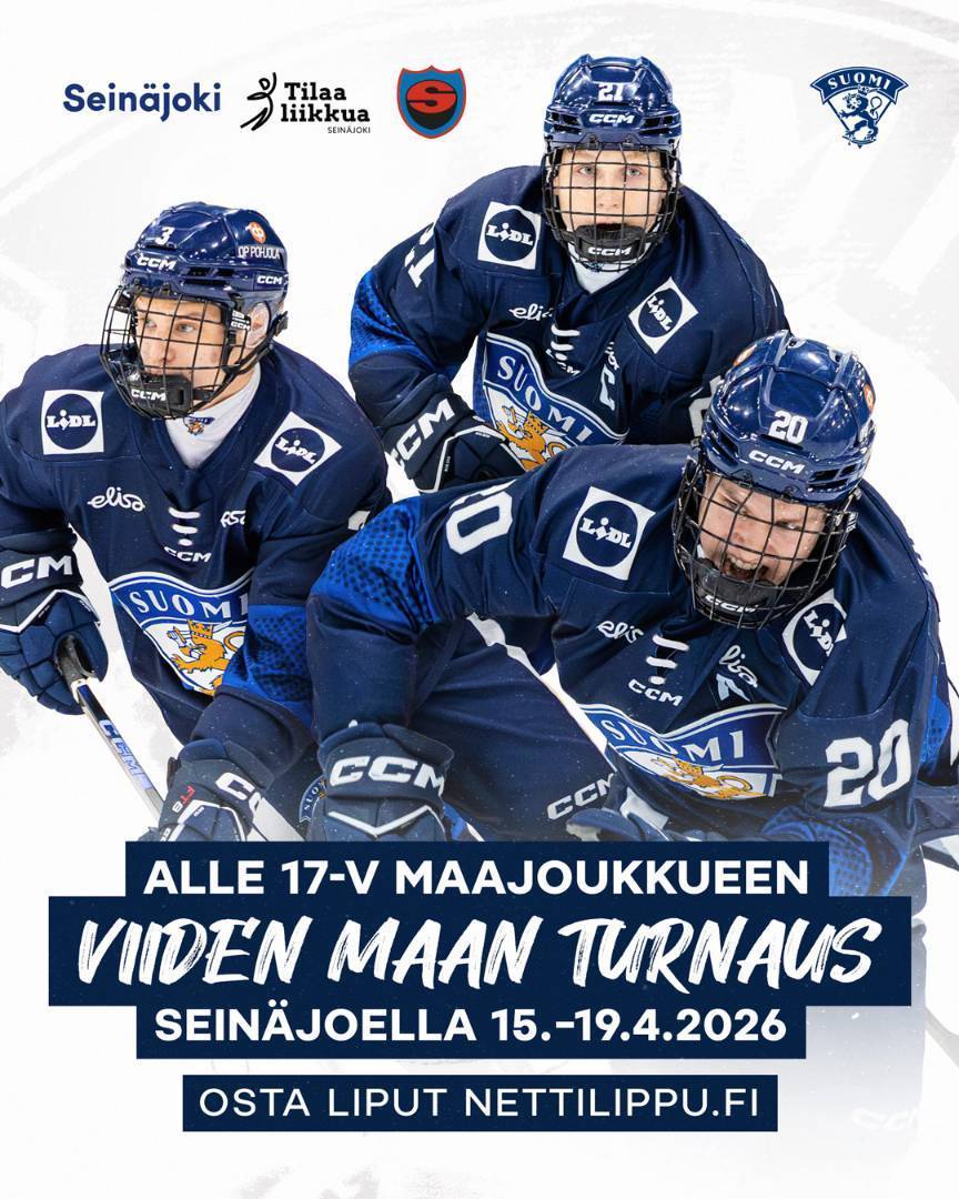 U17 viiden maan turnaus Seinäjoella huhtikuussa!