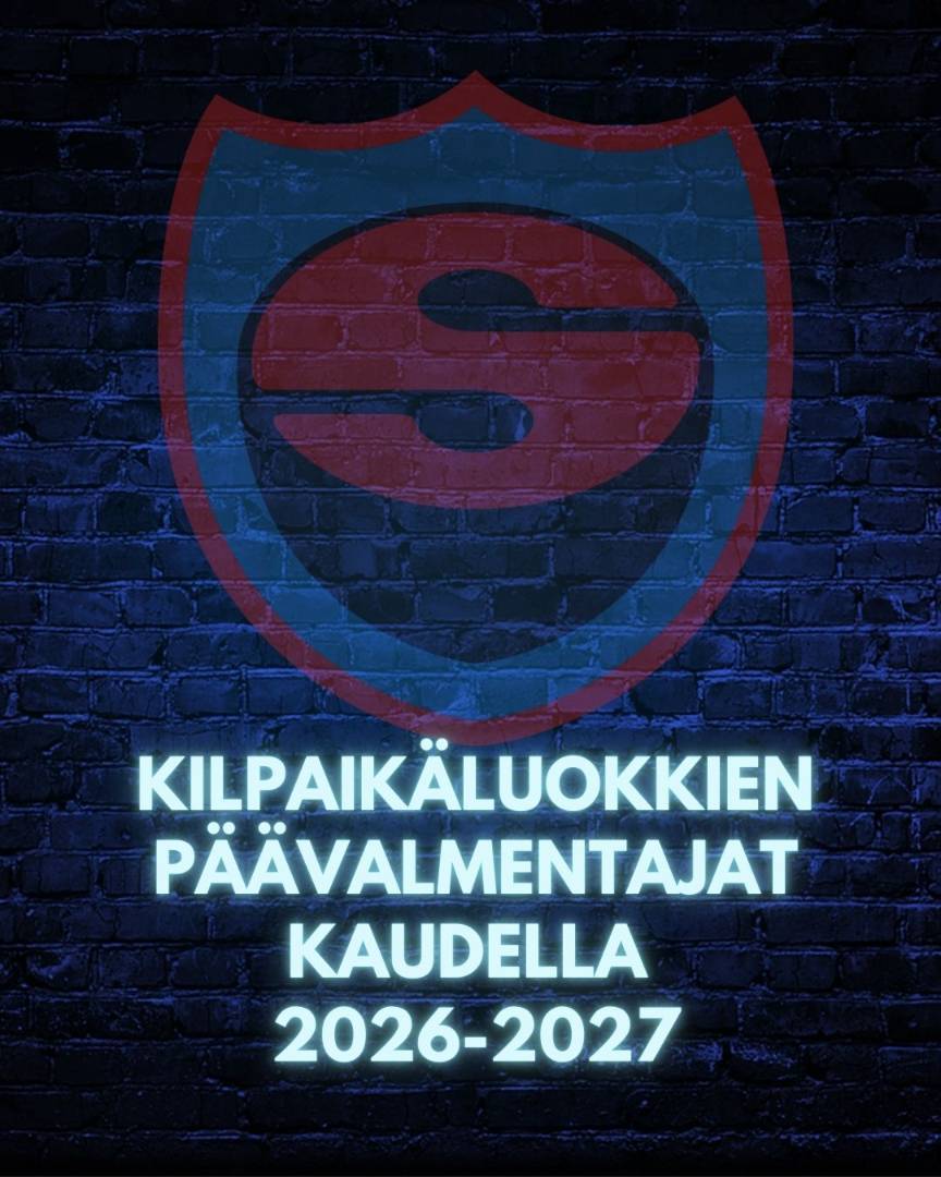 Kilpaikäluokkien päävalmentajat valittu kaudelle 2026-2027