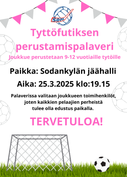 Tytöille oma jalkapallojoukkue!