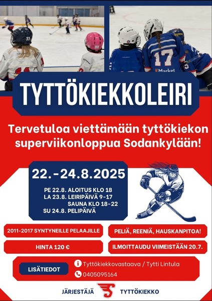 Tyttökiekkoleirille Sodankylään!
