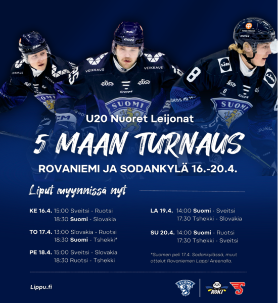 Lyhyt ohje Sopan kiekkoperheen jäsenelle, U20 Suomi – Tšekki 17.4.2025