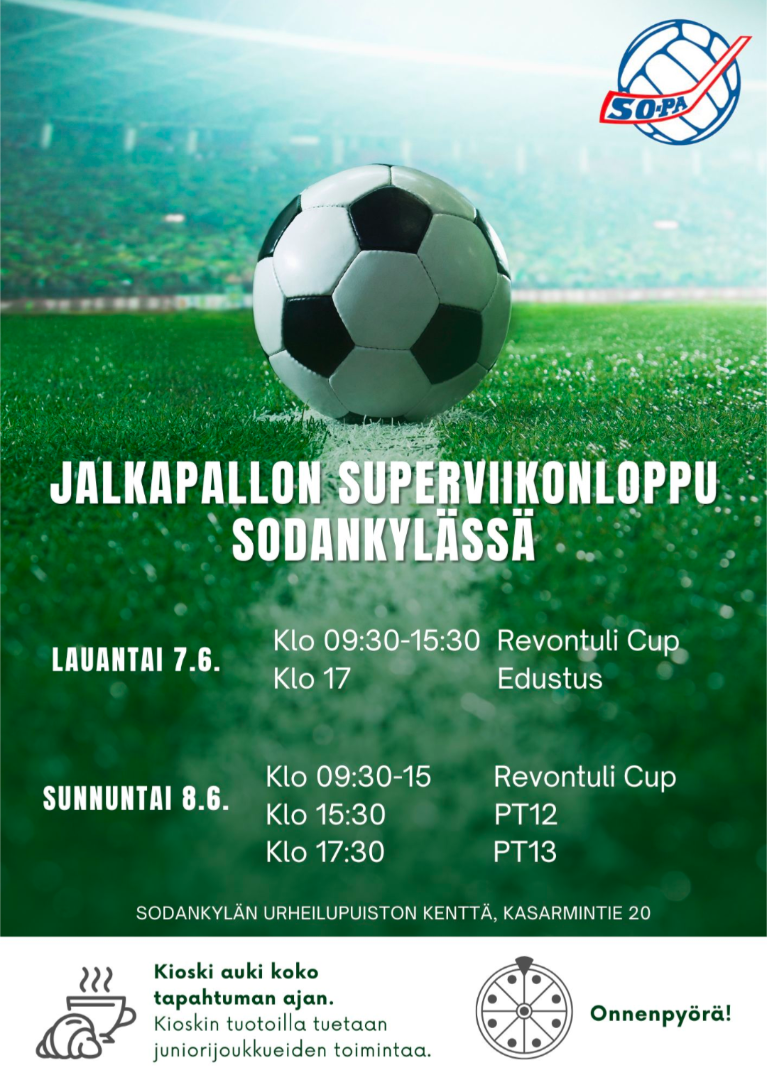 Jalkapallon superviikonloppu 7.-8.6.2025 ole mukana!