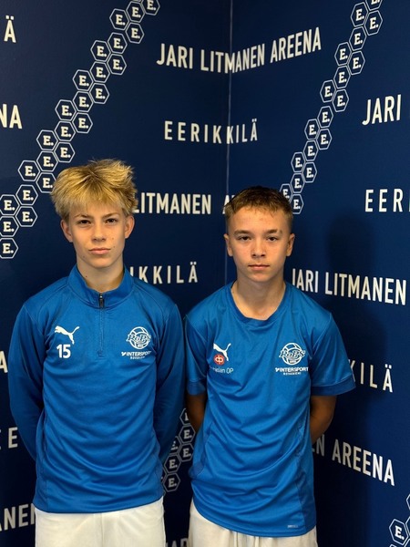 Sodankyläläisväriä Eerikkilän Huuhkajaturnauksessa – Leevi Harjuniemi ja Asla Autio RoPS:n mukana