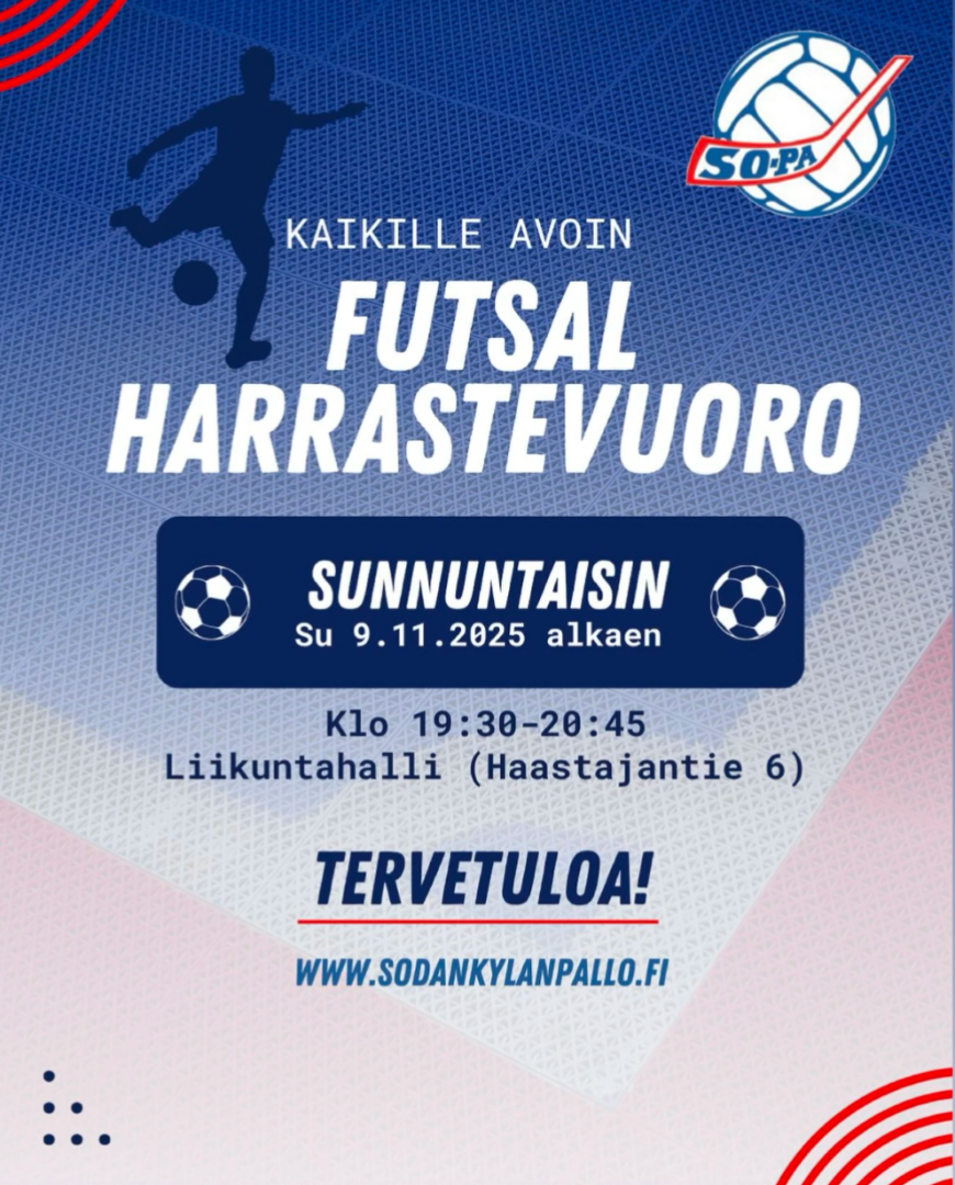 Kaikille avoin futsalin harrastevuoro 