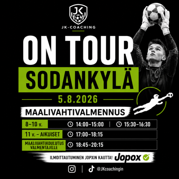 JK-Coaching tuo huippuluokan maalivahtivalmennuksen Sodankylään