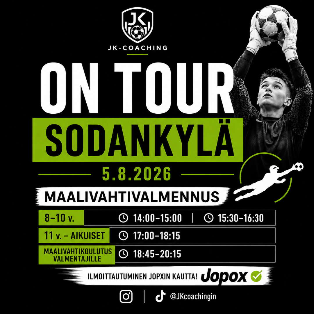JK-Coaching tuo huippuluokan maalivahtivalmennuksen Sodankylään