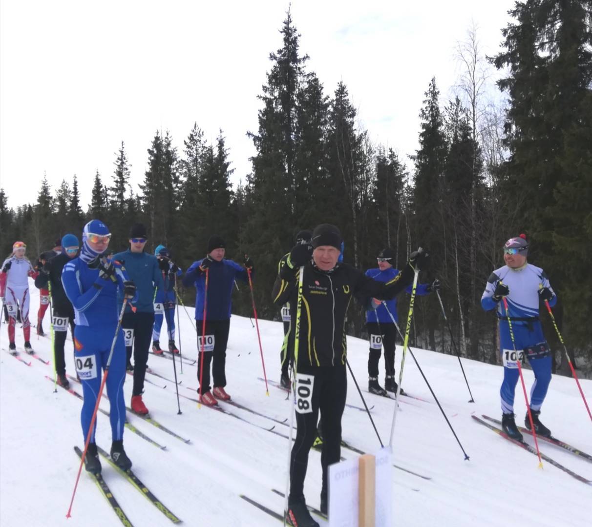 Sompiohiihto hiihdettiin 2.4. Sodankylässä noin 25 vuoden tauon jälkeen 