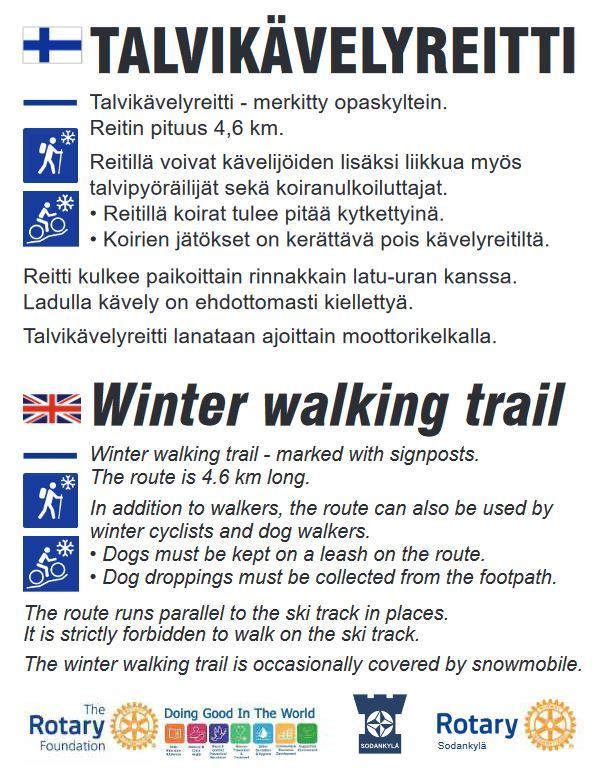 Talvikävelyreitti - Winter walking trail