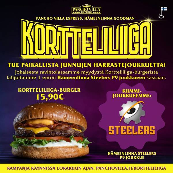 Kortteliliiga käynnissä lokakuun ajan!