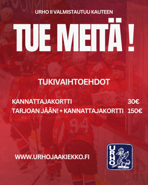 Urho 2 -joukkueen tukivaihtoehdot