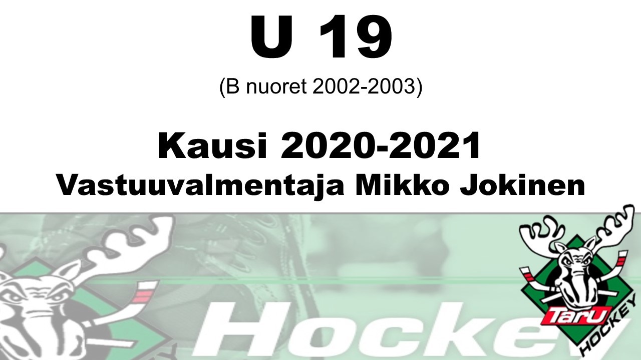 U19 (B nuoret) kaudella 2020-2021