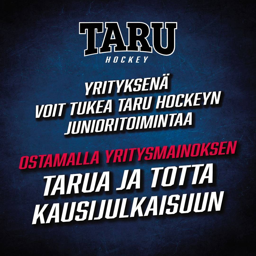Näy alueellisesti ja tue samalla samalla TarU Hockey toimintaa!