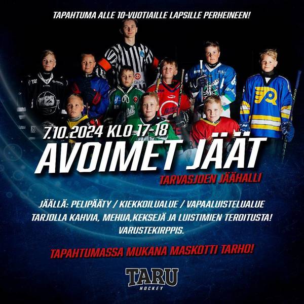 Avoimet jäät Tarvasjoen jäähallilla!