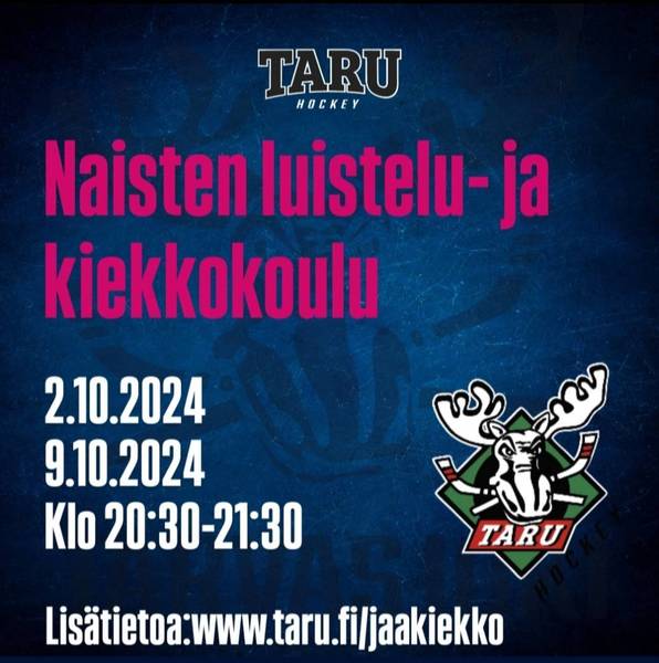 Naisten luistelu- ja kiekkokoulu!